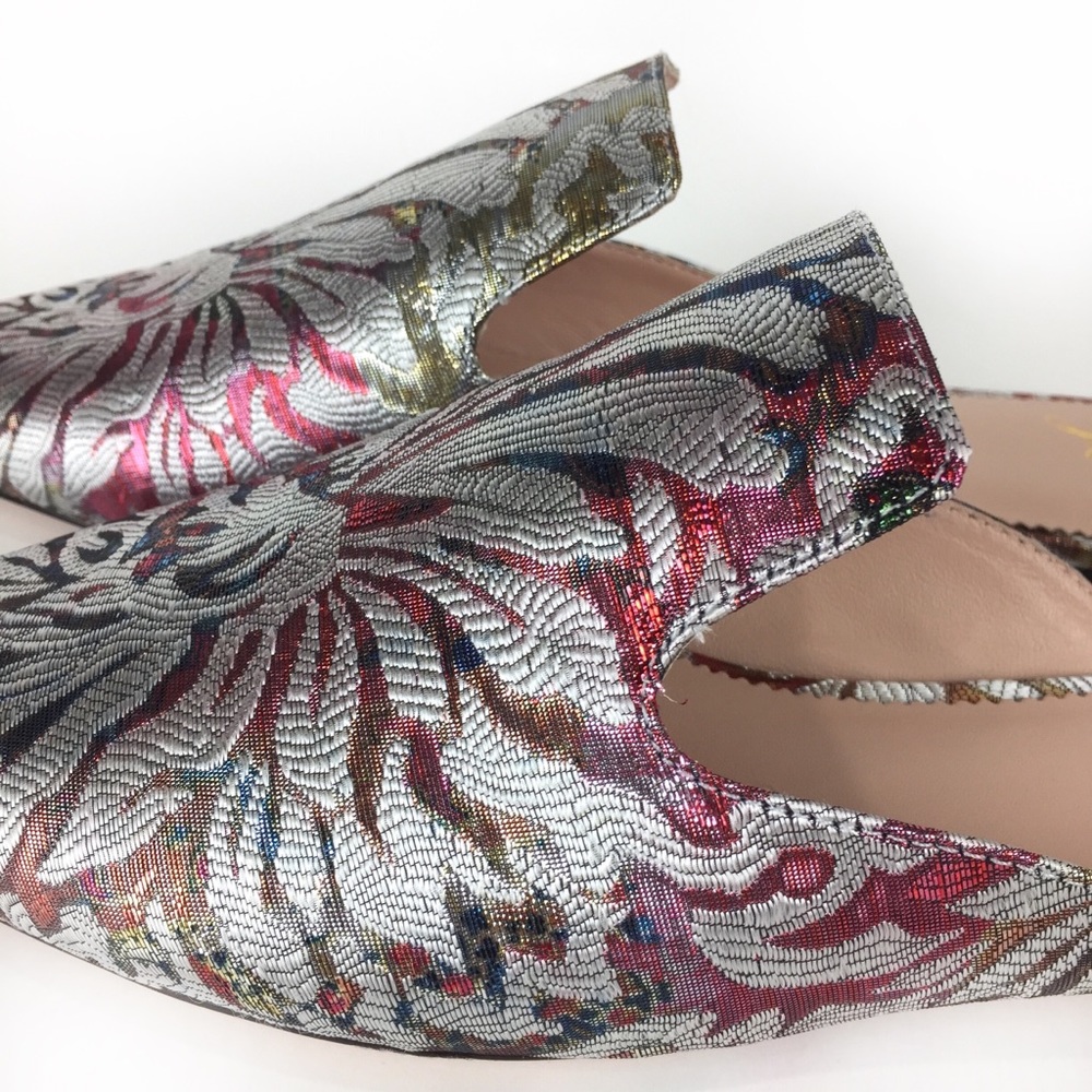 J. Crew Marina Slides Jacquard Fantasia Sz 9.5 NEW - Picture 6 of 13